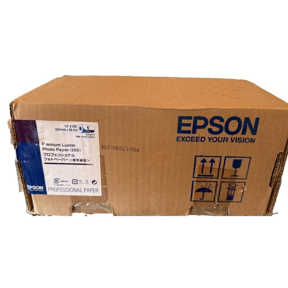 NEW Epson Premium Luster Photo Paper Roll 10x100 S042077 PXMC10R11 Open Box Roll